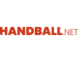 Das Bild zeigt den Text HANDBALL.NET in fetten, roten Großbuchstaben auf hellgrauem Hintergrund. Das Wort HANDBALL ist stärker hervorgehoben, um den Handball in Brandenburg zu betonen, während .NET in einer kleineren Schriftgröße rechts daneben steht.